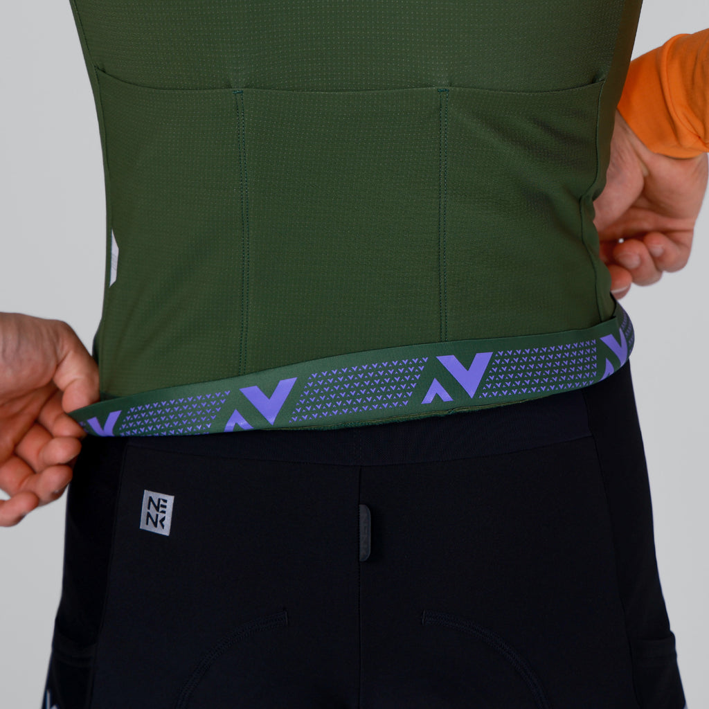 PRO Cycling Thermal LS Jersey Bruce - green & orange