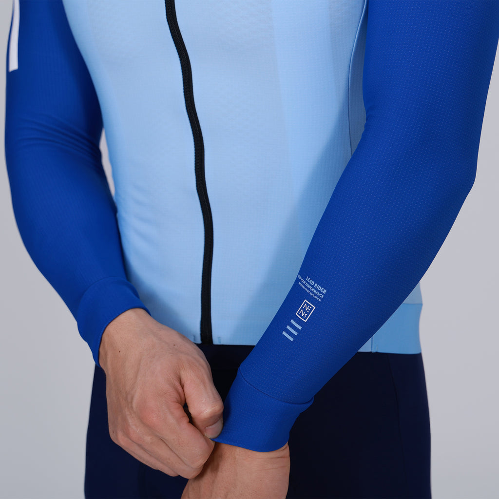 PRO Cycling Thermal LS Jersey Bruce - light-blue & blue