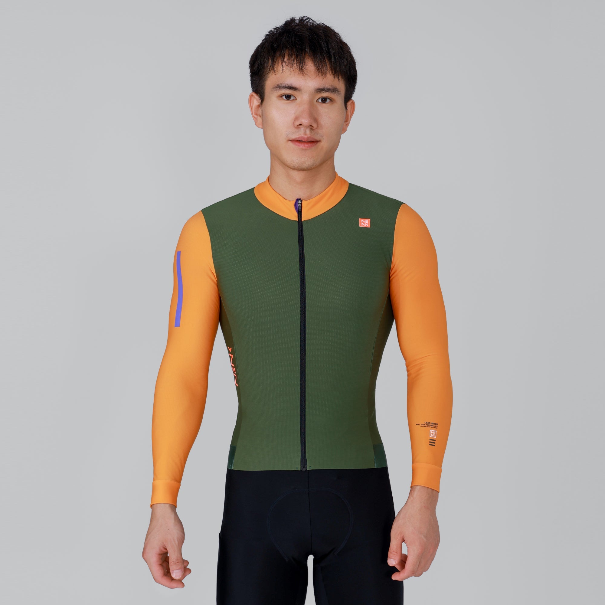 PRO Cycling Thermal LS Jersey Bruce - red-orange & black