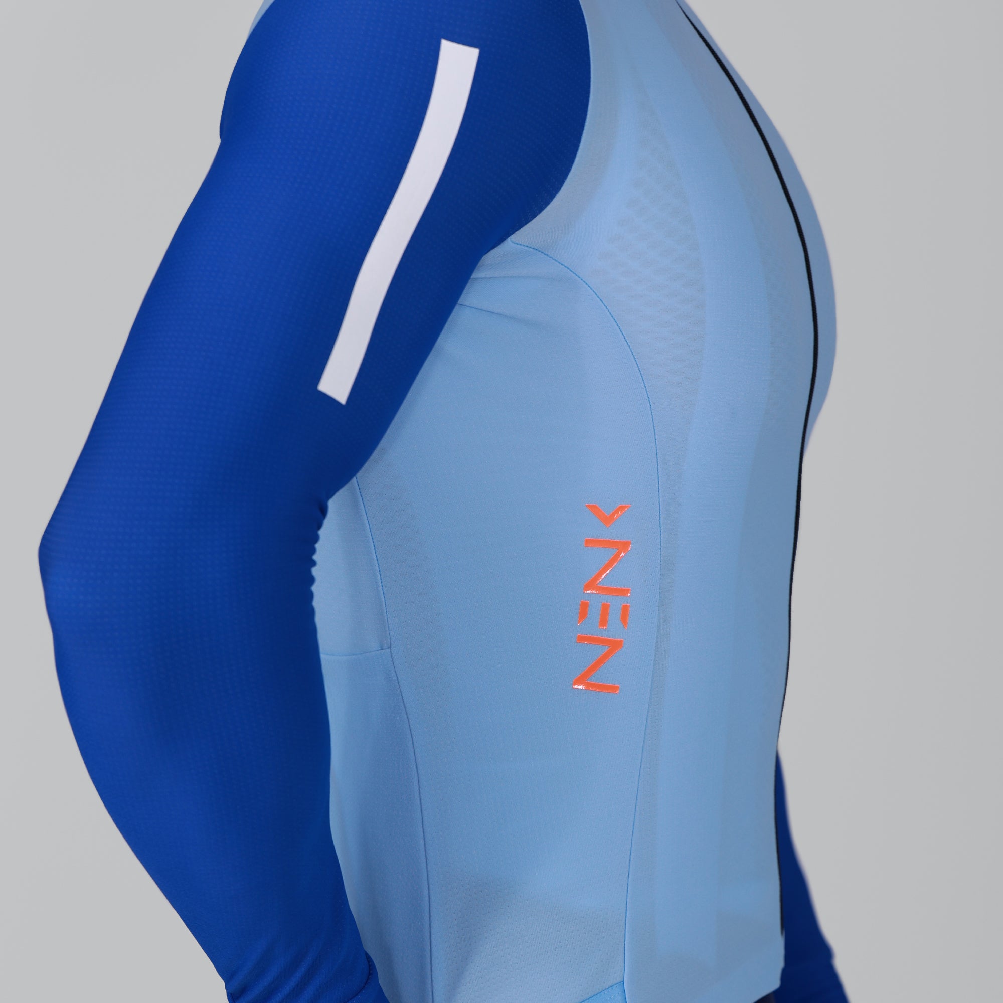 PRO Cycling Thermal LS Jersey Bruce - light-blue & blue